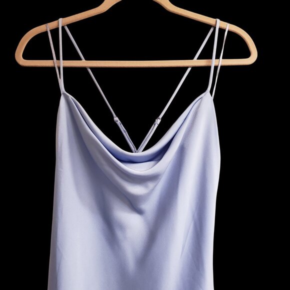 ASTR the Label Gaia Dress in Denim Blue Slip Midi Large NWT - Picture 12 of 12